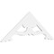 Ekena Millwork Pitch Cornelia Architectural Grade PVC Gable Pediment, 48"W x 18"H x 1"P (9/12) GPP048X018X100CRN - alternate 1